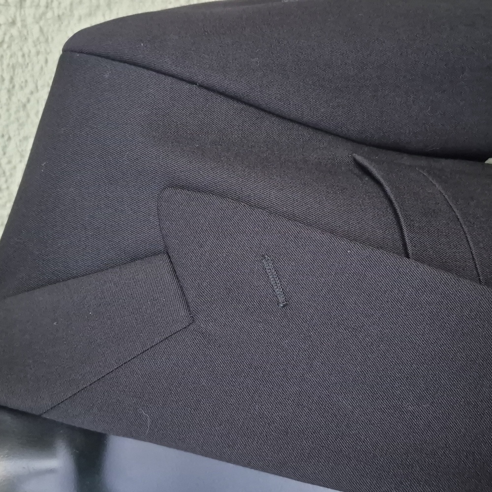 Paul Rodon Couture Men's Elegant Black Pure Wool Vintage Double-Breasted Blazer View 5